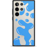 Blue Lava Lamp Phone Case Samsung S22 Ultra / Black Impact Case,Samsung S23 Ultra / Black Impact Case Blanc Space