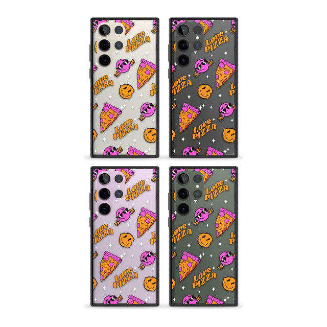 Psychedelic Love Pizza Pattern (Clear)