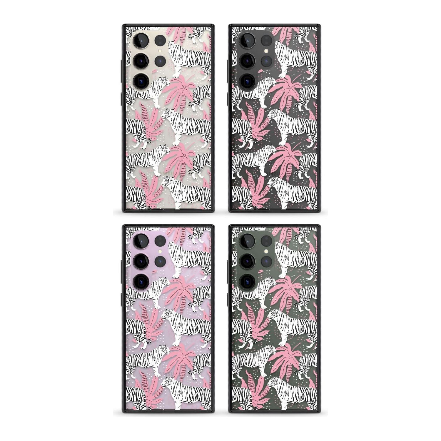 Pink & White Tropical Tigers