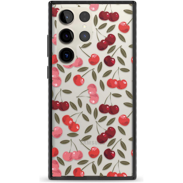 Cherry on top Phone Case Samsung S22 Ultra / Black Impact Case,Samsung S23 Ultra / Black Impact Case Blanc Space