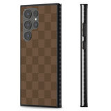 CHOCOLATE CHECKERED Impact Phone Case for Samsung Galaxy S24 Ultra , Samsung Galaxy S23 Ultra, Samsung Galaxy S22 Ultra