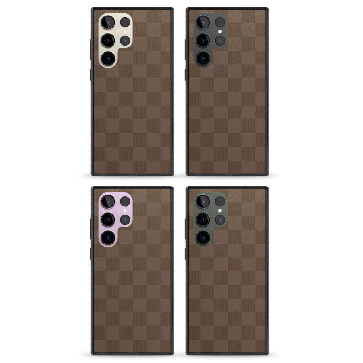 CHOCOLATE CHECKERED Impact Phone Case for Samsung Galaxy S24 Ultra , Samsung Galaxy S23 Ultra, Samsung Galaxy S22 Ultra