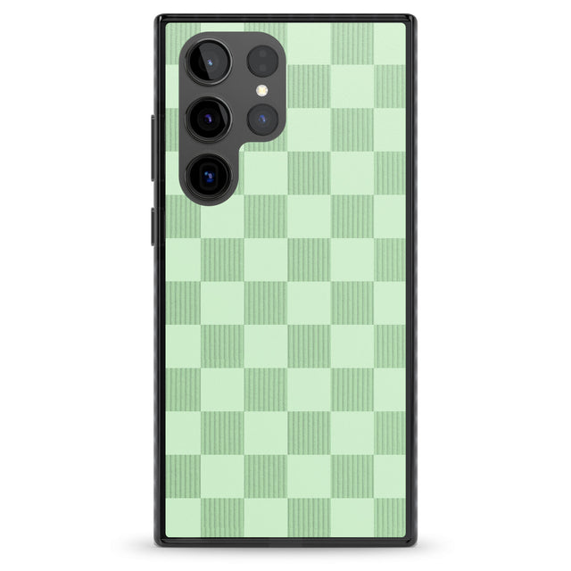 SEAFOAM CHECKERED Impact Phone Case for Samsung Galaxy S24 Ultra , Samsung Galaxy S23 Ultra, Samsung Galaxy S22 Ultra