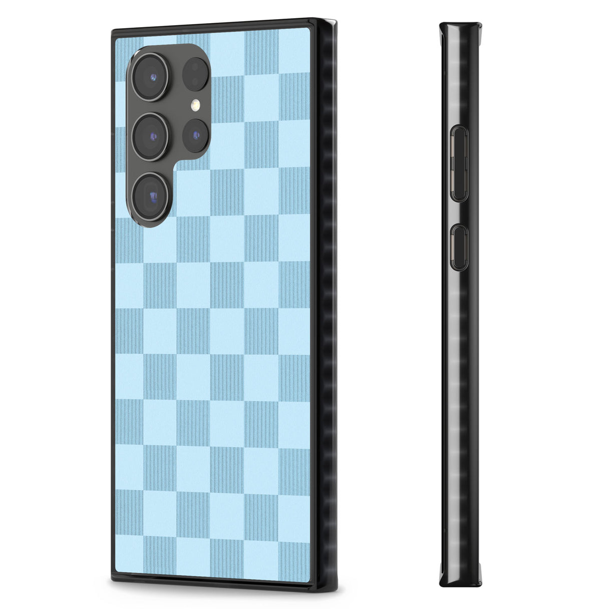 SKYBLUE CHECKERED Impact Phone Case for Samsung Galaxy S24 Ultra , Samsung Galaxy S23 Ultra, Samsung Galaxy S22 Ultra