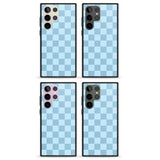 SKYBLUE CHECKERED Impact Phone Case for Samsung Galaxy S24 Ultra , Samsung Galaxy S23 Ultra, Samsung Galaxy S22 Ultra