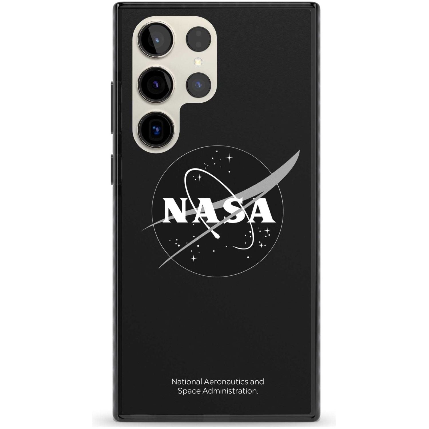 Dark NASA Meatball Phone Case Samsung S22 Ultra / Black Impact Case,Samsung S23 Ultra / Black Impact Case Blanc Space