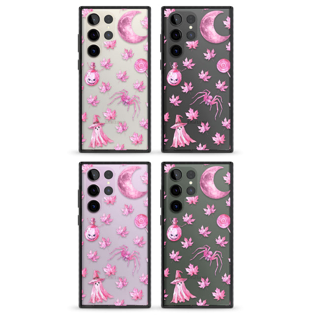 Pink Moon & Maple Impact Phone Case for Samsung Galaxy S24 Ultra , Samsung Galaxy S23 Ultra, Samsung Galaxy S22 Ultra