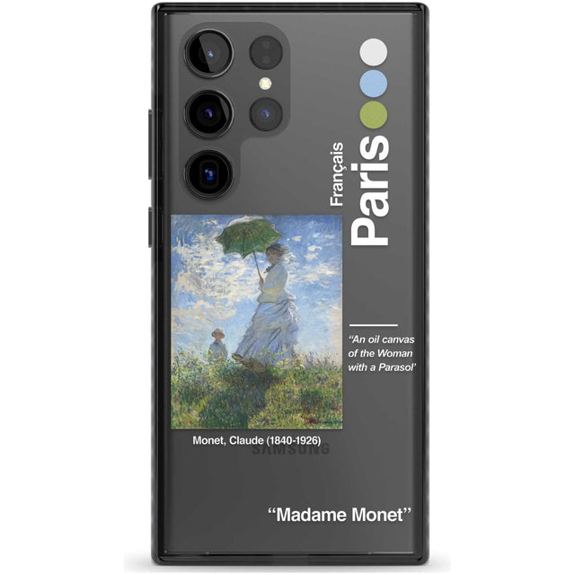 Madame Monet and Her Son Phone Case Samsung S22 Ultra / Black Impact Case,Samsung S23 Ultra / Black Impact Case Blanc Space