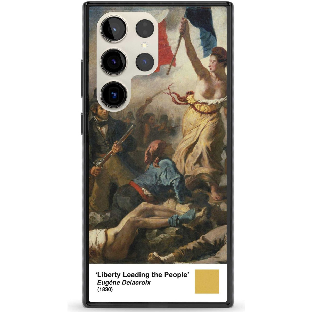 Liberty Leading the People Phone Case Samsung S22 Ultra / Black Impact Case,Samsung S23 Ultra / Black Impact Case Blanc Space