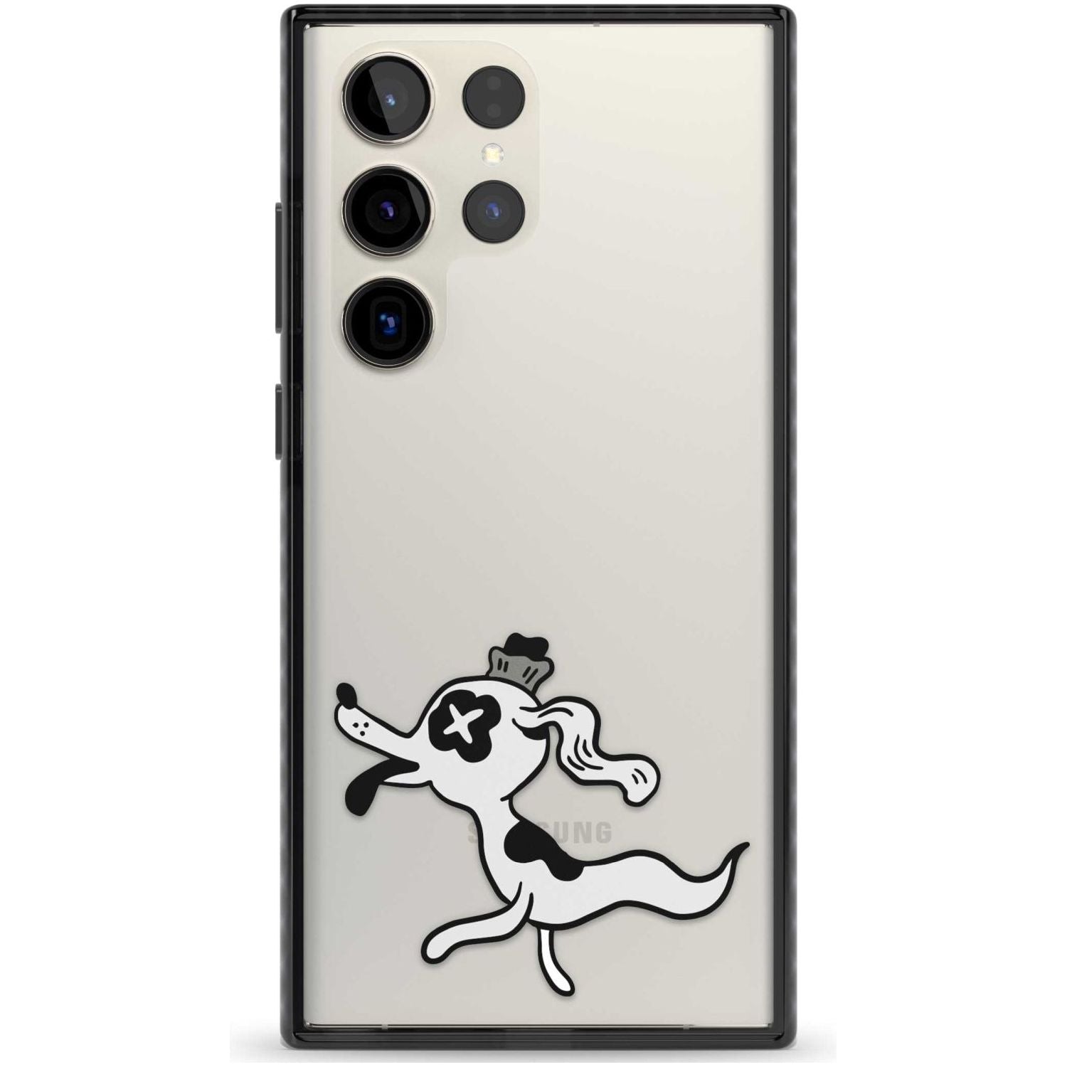 Dog Spirit Phone Case Samsung S22 Ultra / Black Impact Case,Samsung S23 Ultra / Black Impact Case Blanc Space
