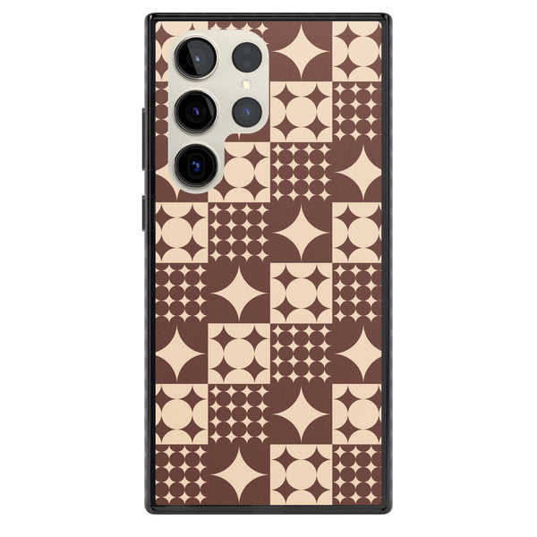 Mid Century Brown Checked