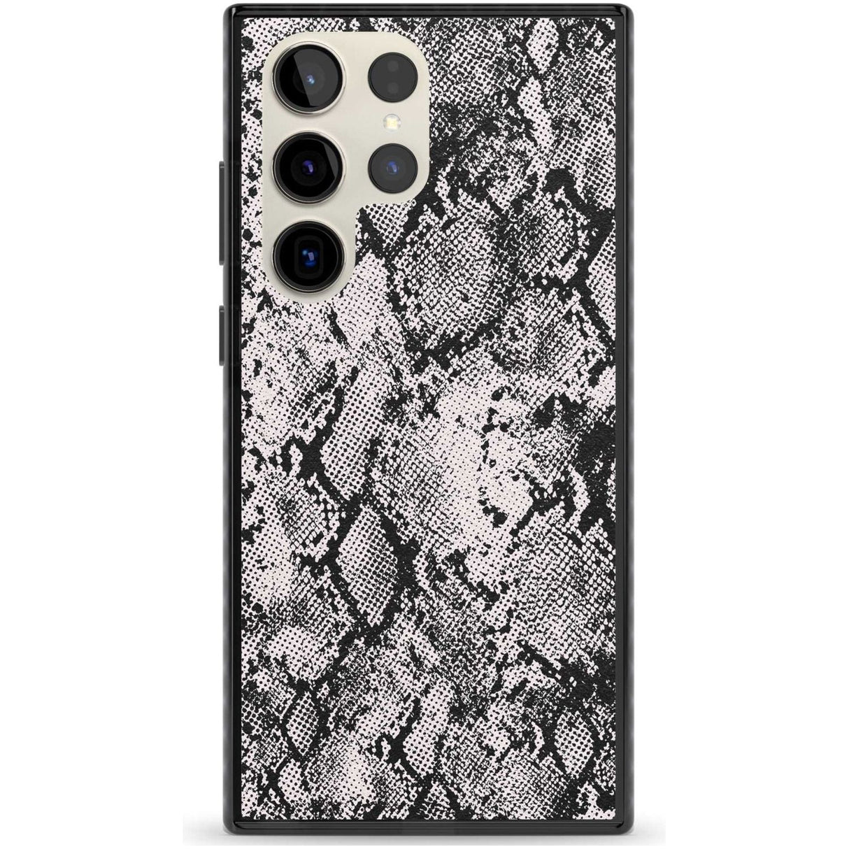 Pastel Snakeskin - Grey Phone Case Samsung S22 Ultra / Black Impact Case,Samsung S23 Ultra / Black Impact Case Blanc Space