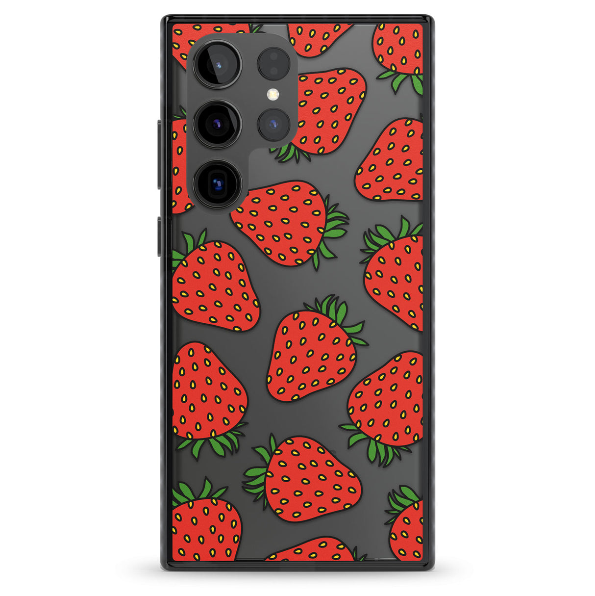 Strawberry Pattern Impact Phone Case for Samsung Galaxy S24 Ultra , Samsung Galaxy S23 Ultra, Samsung Galaxy S22 Ultra