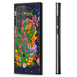 Psychedelic Jungle Dragon (Purple) Impact Phone Case for Samsung Galaxy S24 Ultra , Samsung Galaxy S23 Ultra, Samsung Galaxy S22 Ultra