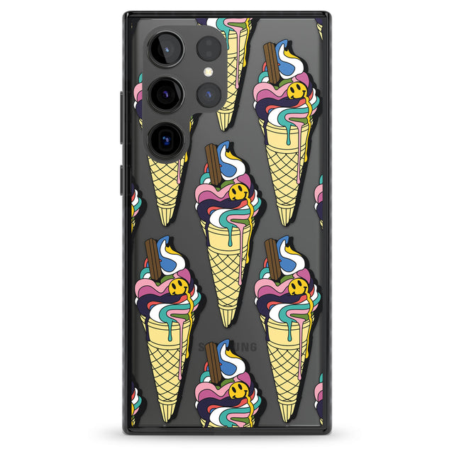 Trip & Drip Ice Cream Impact Phone Case for Samsung Galaxy S24 Ultra , Samsung Galaxy S23 Ultra, Samsung Galaxy S22 Ultra
