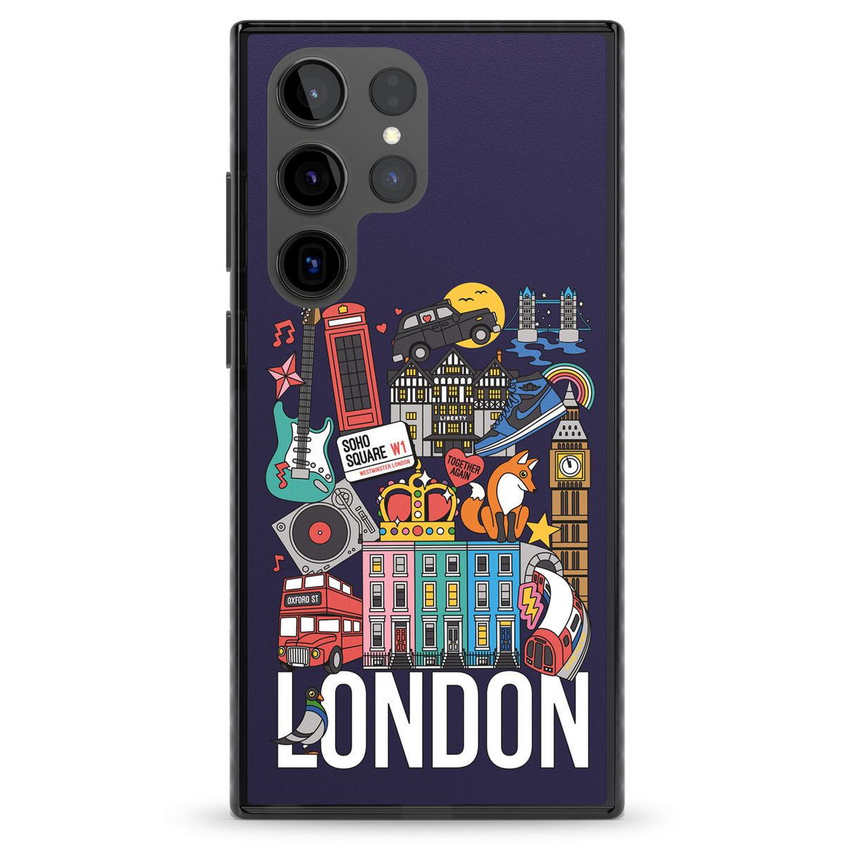 London Calling Impact Phone Case for Samsung Galaxy S24 Ultra , Samsung Galaxy S23 Ultra, Samsung Galaxy S22 Ultra