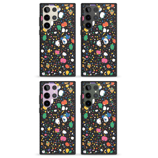 Colourful Confetti Pebbles (Black) Impact Phone Case for Samsung Galaxy S24 Ultra , Samsung Galaxy S23 Ultra, Samsung Galaxy S22 Ultra