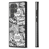 Onomatopoeia (Black & White) Impact Phone Case for Samsung Galaxy S24 Ultra , Samsung Galaxy S23 Ultra, Samsung Galaxy S22 Ultra