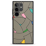 Multicolour Optic Waves Impact Phone Case for Samsung Galaxy S24 Ultra , Samsung Galaxy S23 Ultra, Samsung Galaxy S22 Ultra