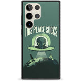 EARTH SUCKS Phone Case Samsung S22 Ultra / Black Impact Case,Samsung S23 Ultra / Black Impact Case Blanc Space