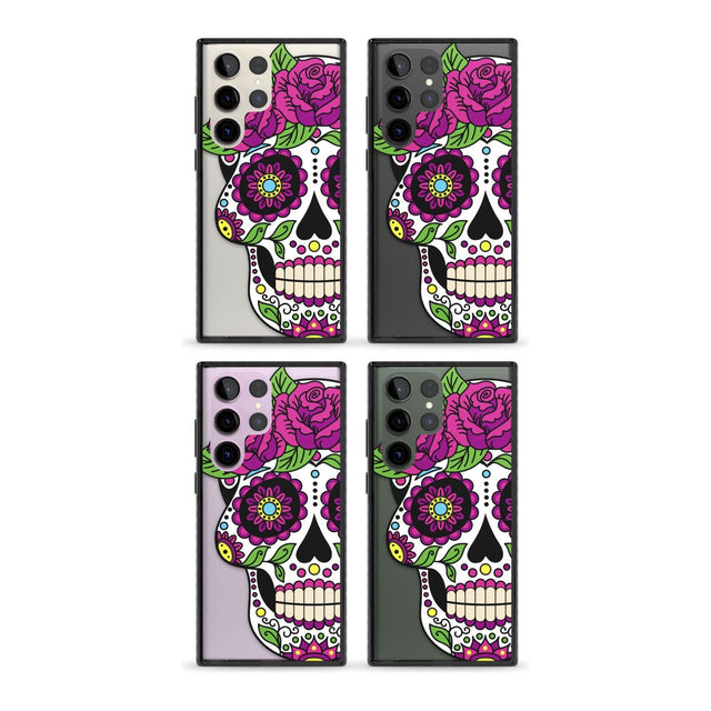 Purple Floral Sugar Skull