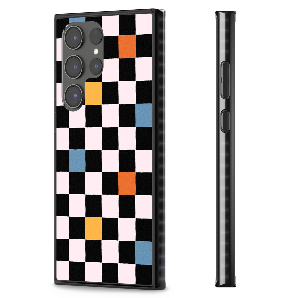 Vibrant Retro Checkered Impact Phone Case for Samsung Galaxy S24 Ultra , Samsung Galaxy S23 Ultra, Samsung Galaxy S22 Ultra