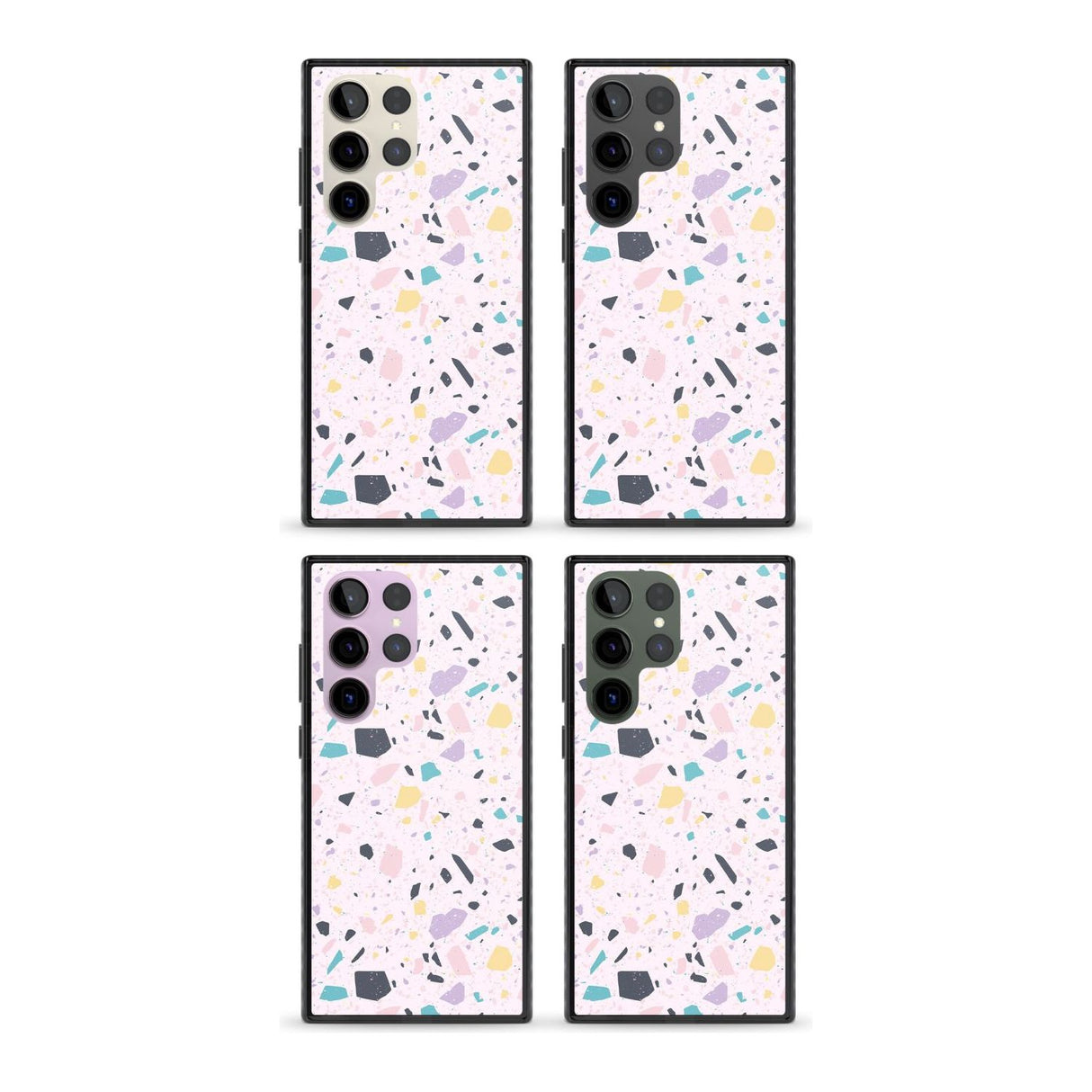 Pink, Purple & Turquoise Terrazzo Pattern