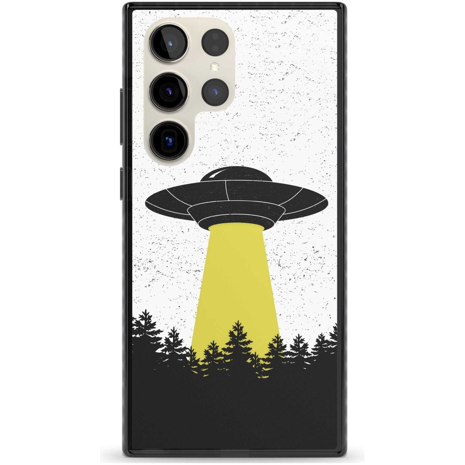 Alien Abduction Phone Case Samsung S22 Ultra / Black Impact Case,Samsung S23 Ultra / Black Impact Case Blanc Space