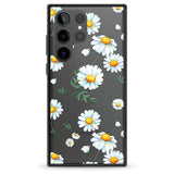 Vintage Painted Daisies Impact Phone Case for Samsung Galaxy S24 Ultra , Samsung Galaxy S23 Ultra, Samsung Galaxy S22 Ultra