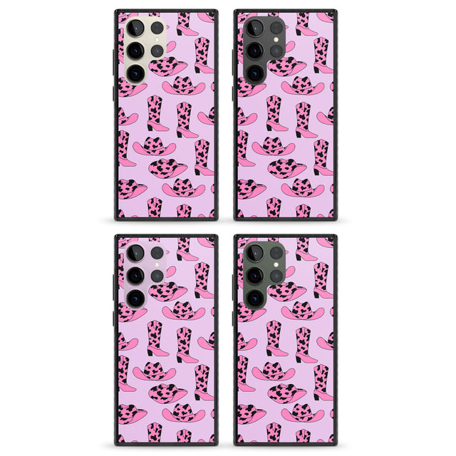 Cow-Girl Pattern Impact Phone Case for Samsung Galaxy S24 Ultra , Samsung Galaxy S23 Ultra, Samsung Galaxy S22 Ultra