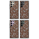 Brown Bandana Impact Phone Case for Samsung Galaxy S24 Ultra , Samsung Galaxy S23 Ultra, Samsung Galaxy S22 Ultra