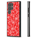 Red Bandana Impact Phone Case for Samsung Galaxy S24 Ultra , Samsung Galaxy S23 Ultra, Samsung Galaxy S22 Ultra