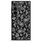 Black Bandana Impact Phone Case for Samsung Galaxy S24 Ultra , Samsung Galaxy S23 Ultra, Samsung Galaxy S22 Ultra