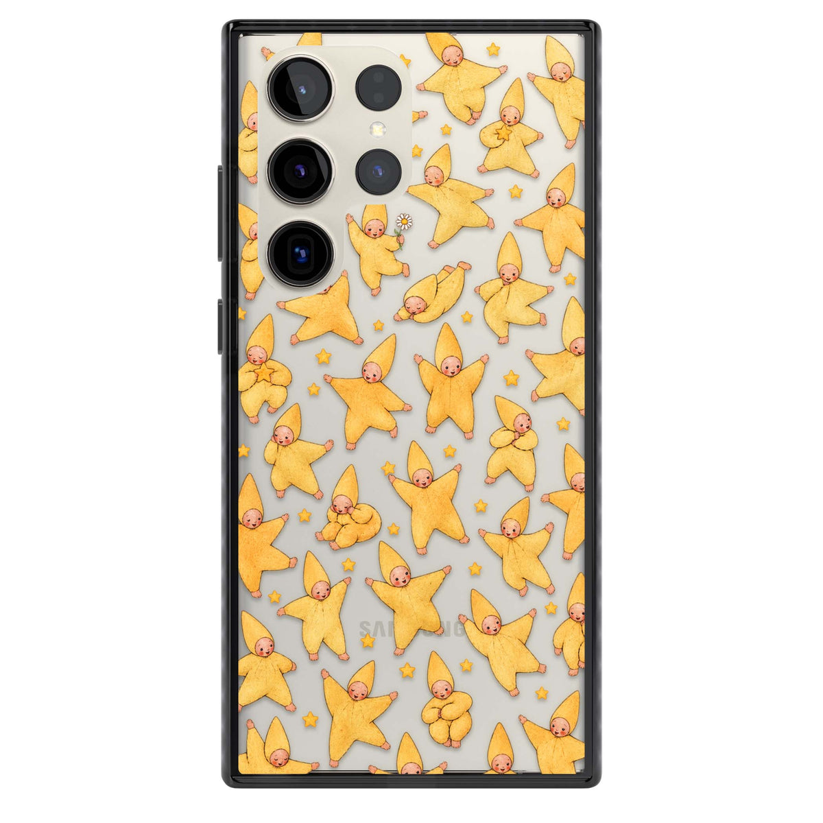 Dancing Star Babies for her iPhone case | Black Impact case for Samsung Galaxy S24 Ultra, Samsung Galaxy S23 Ultra, Samsung Galaxy S22 Ultra