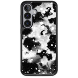 Black & White Acid Wash Tie-Dye Pattern