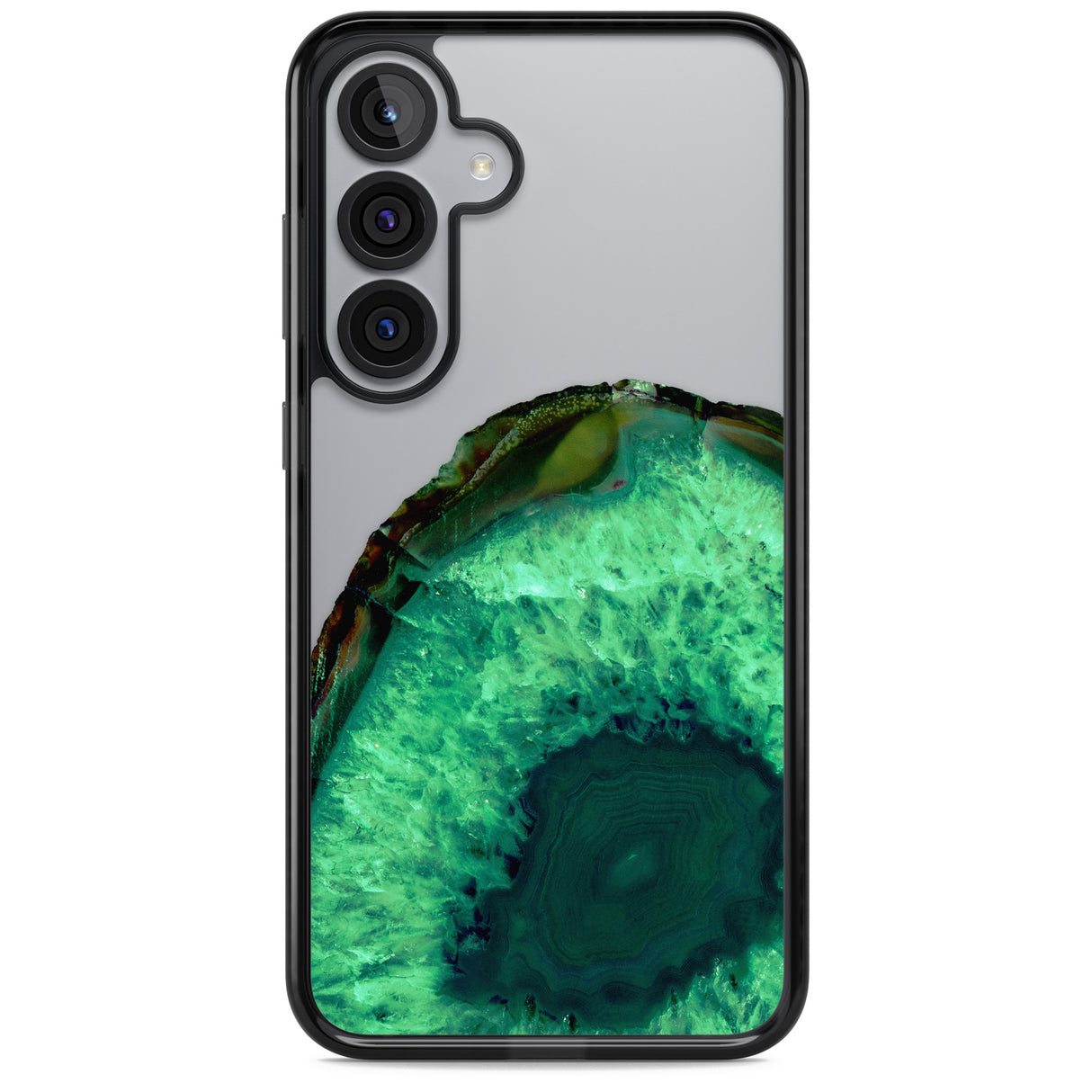 Emerald Green Gemstone Crystal Clear Design