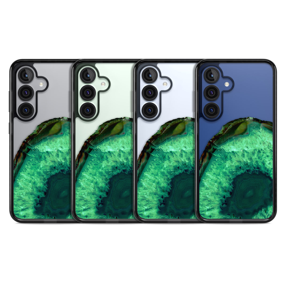 Emerald Green Gemstone Crystal Clear Design