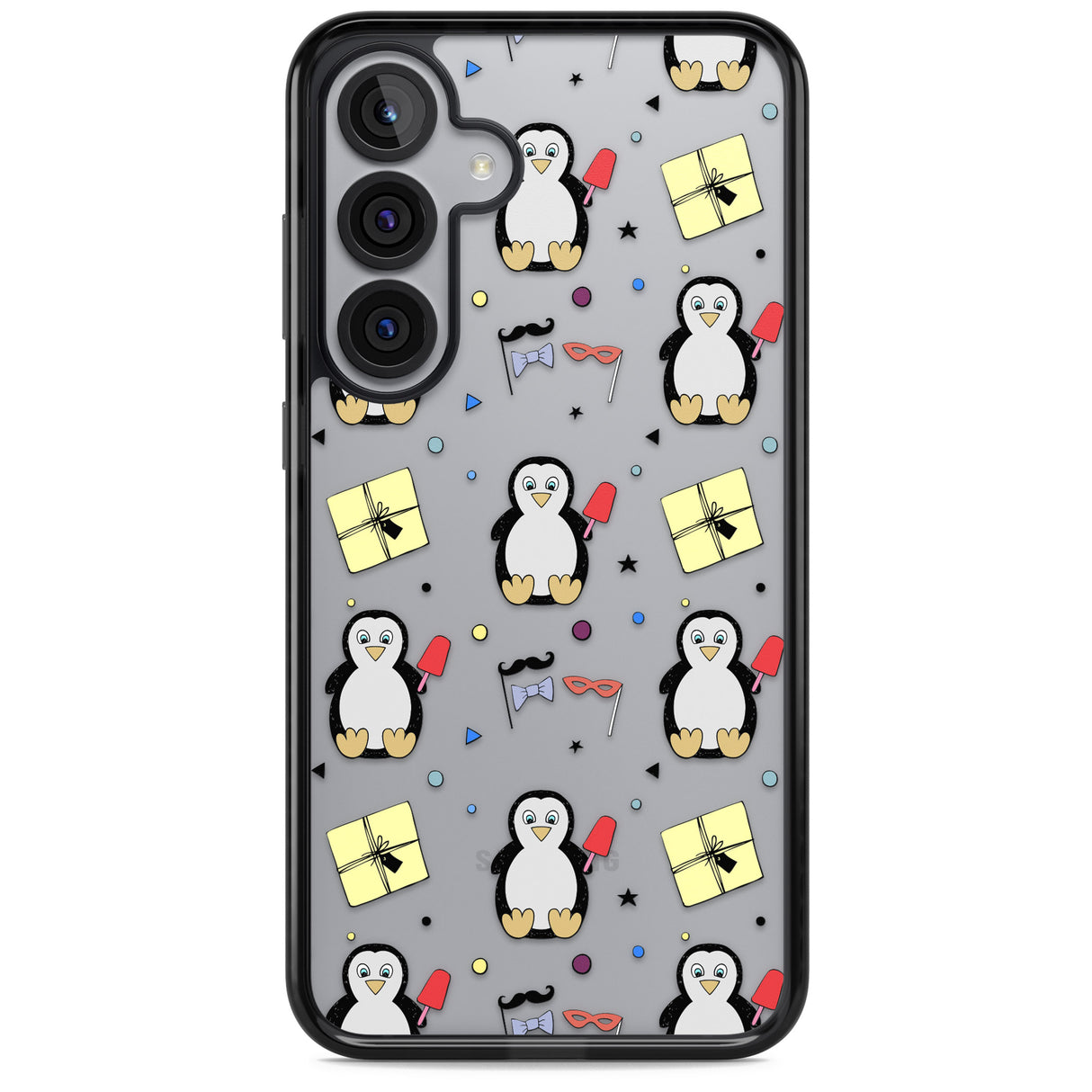 Cute Penguin Pattern Clear