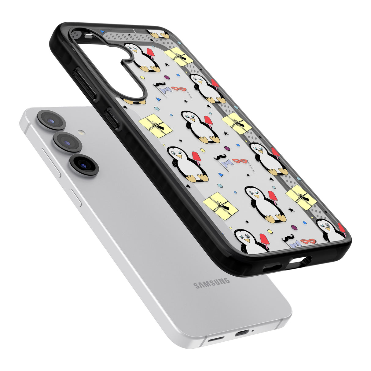 Cute Penguin Pattern Clear