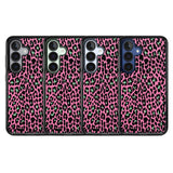 Green on Pink Leopard Print Pattern