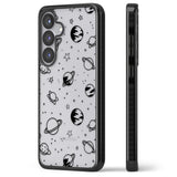 Cosmic Outer Space Design Black on Clear