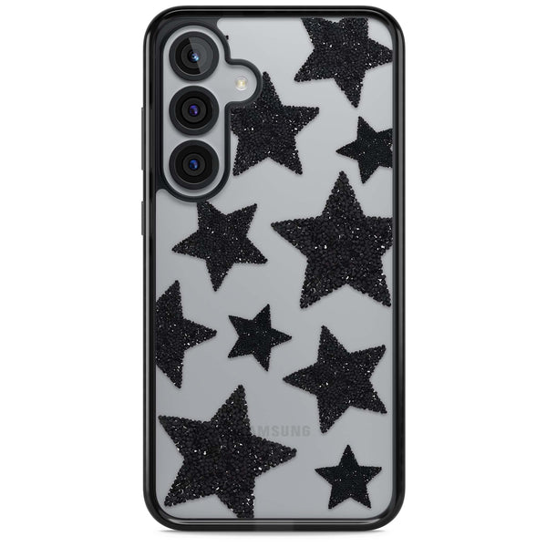 Beaded Black Stars