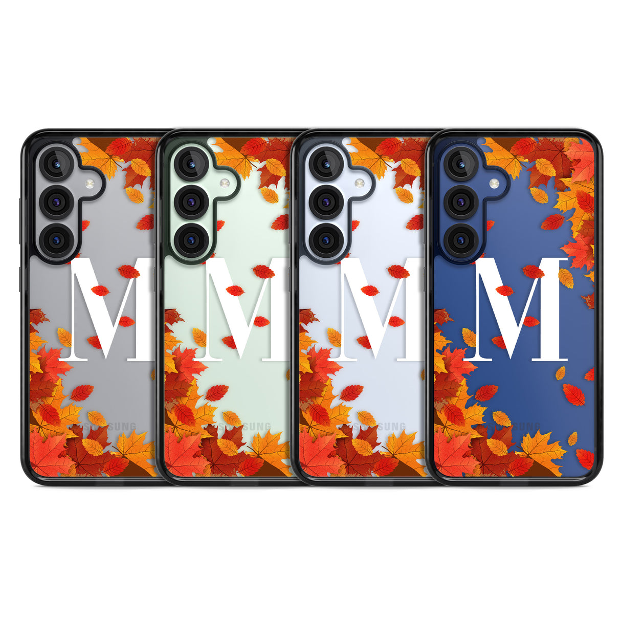 Personalised Monogram Autumn Leaves