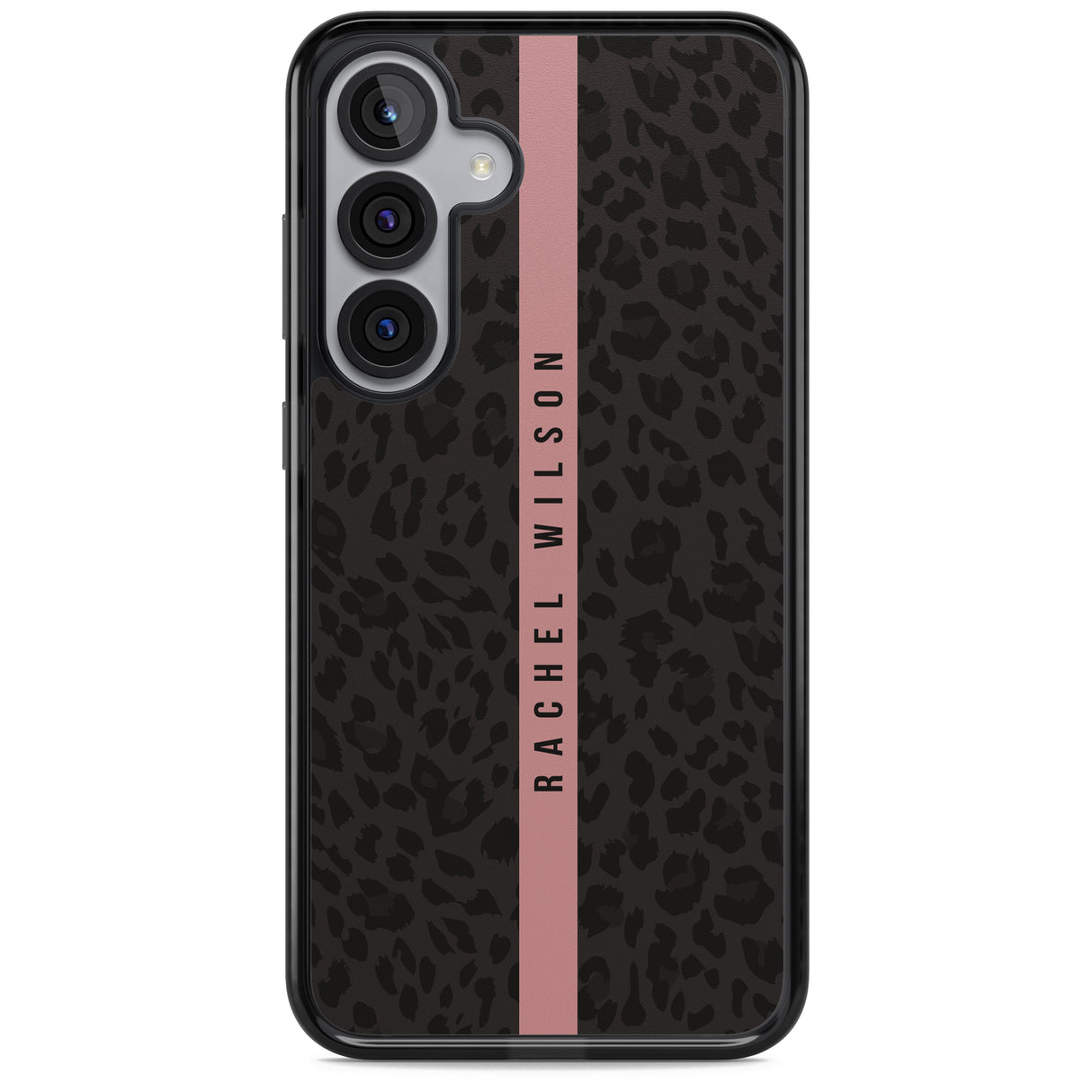 Personalised Pink Stripe Leopard Pattern