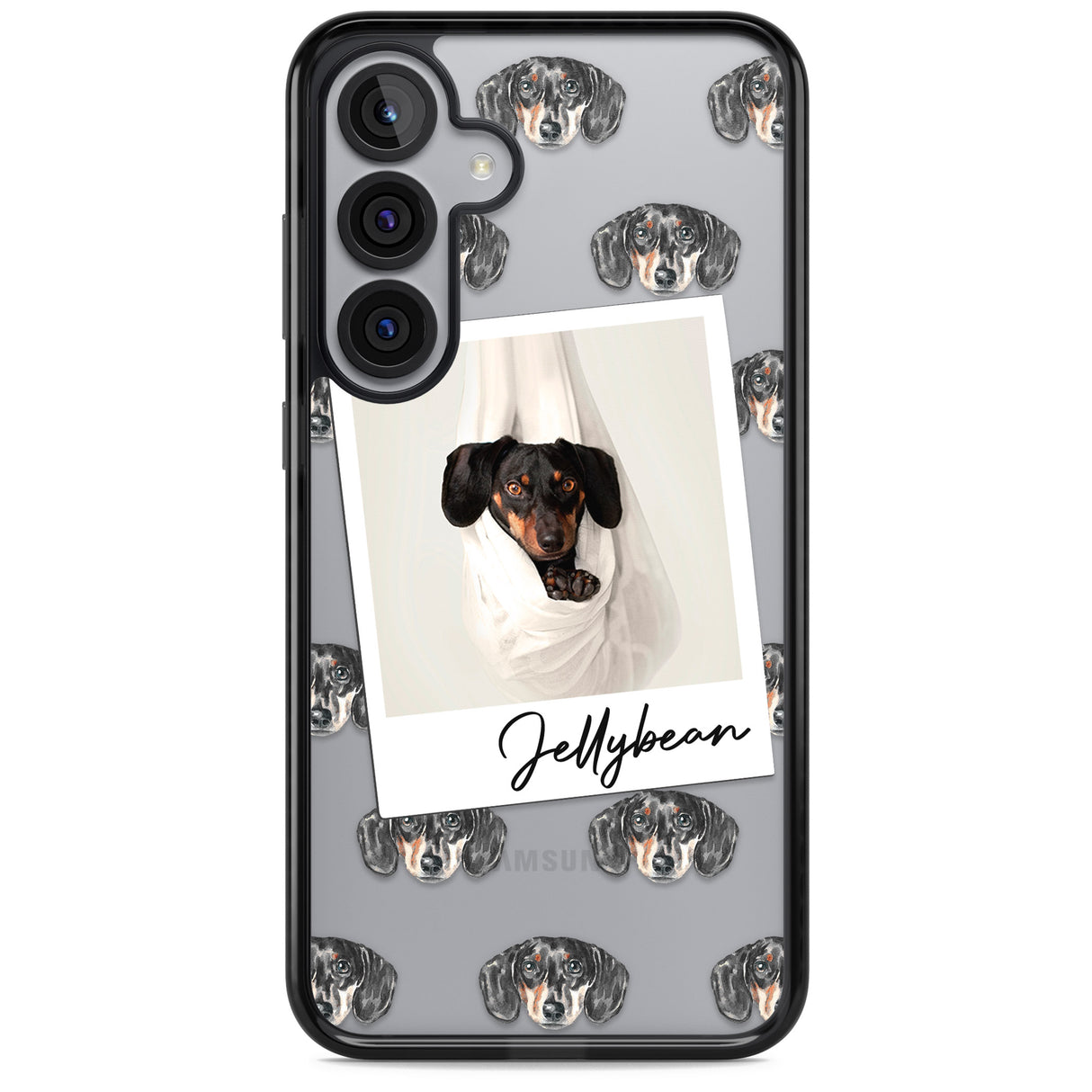 Personalised Dachshund, Black- Dog Photo