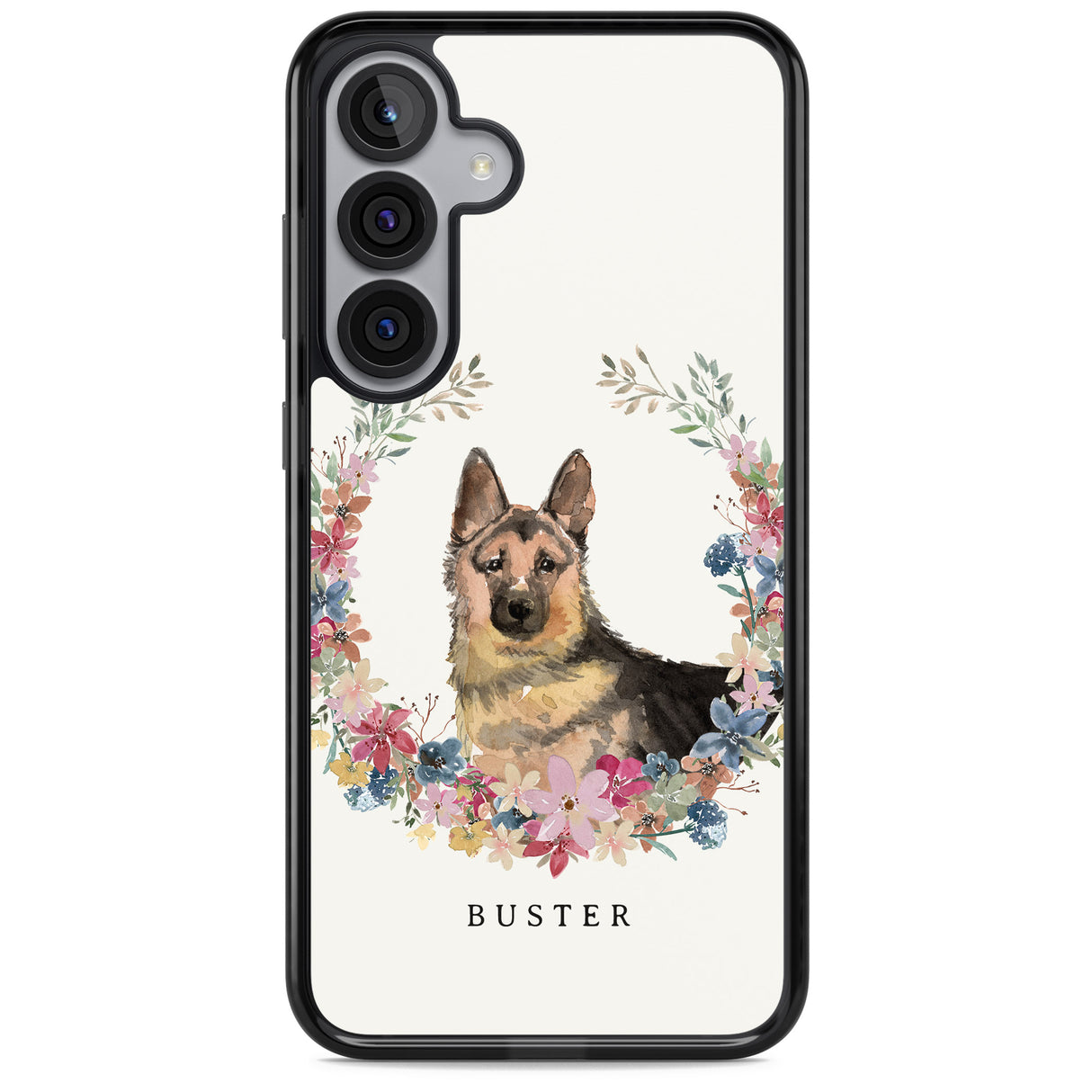 Personalised German Shepherd - Watercolour Dog Portrait