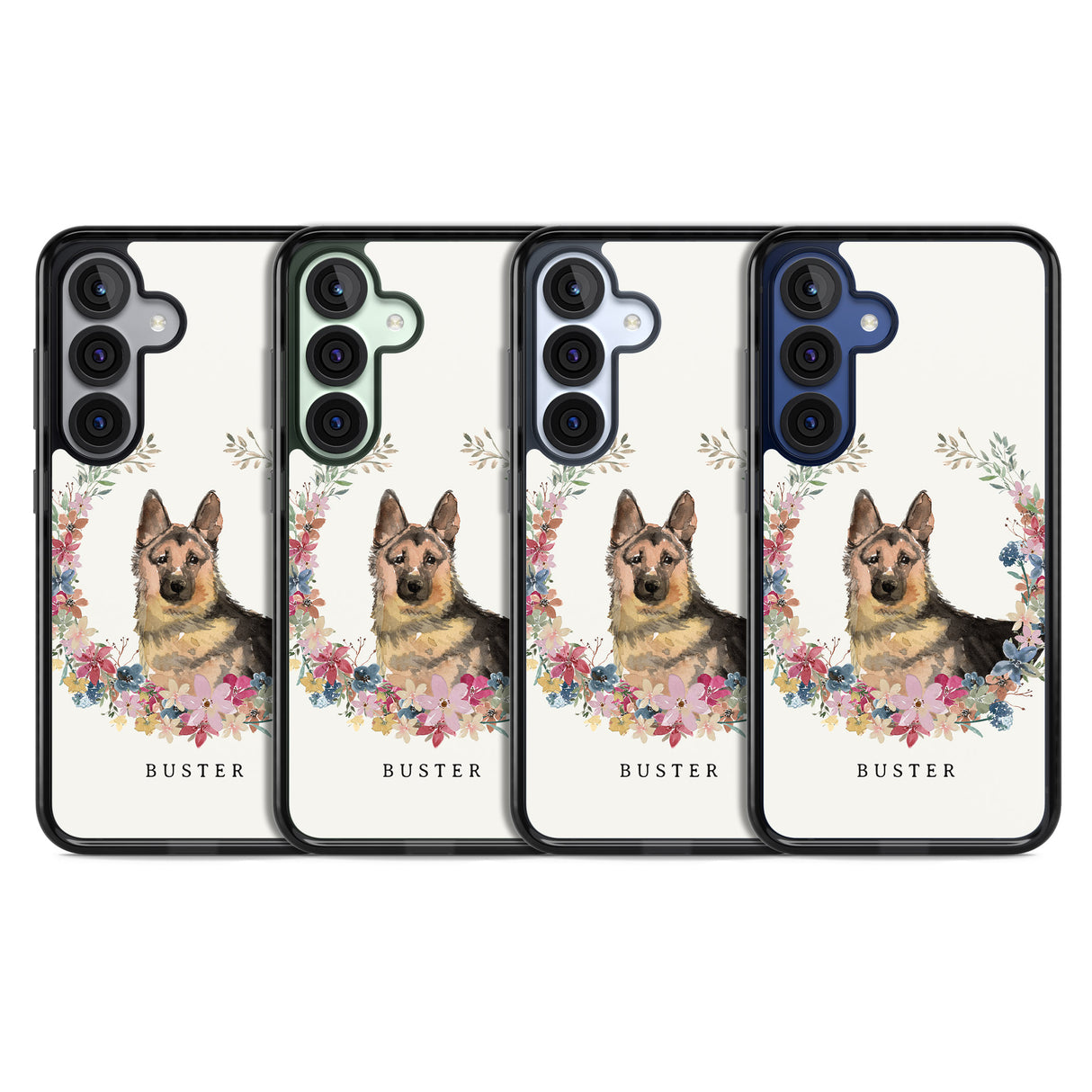 Personalised German Shepherd - Watercolour Dog Portrait