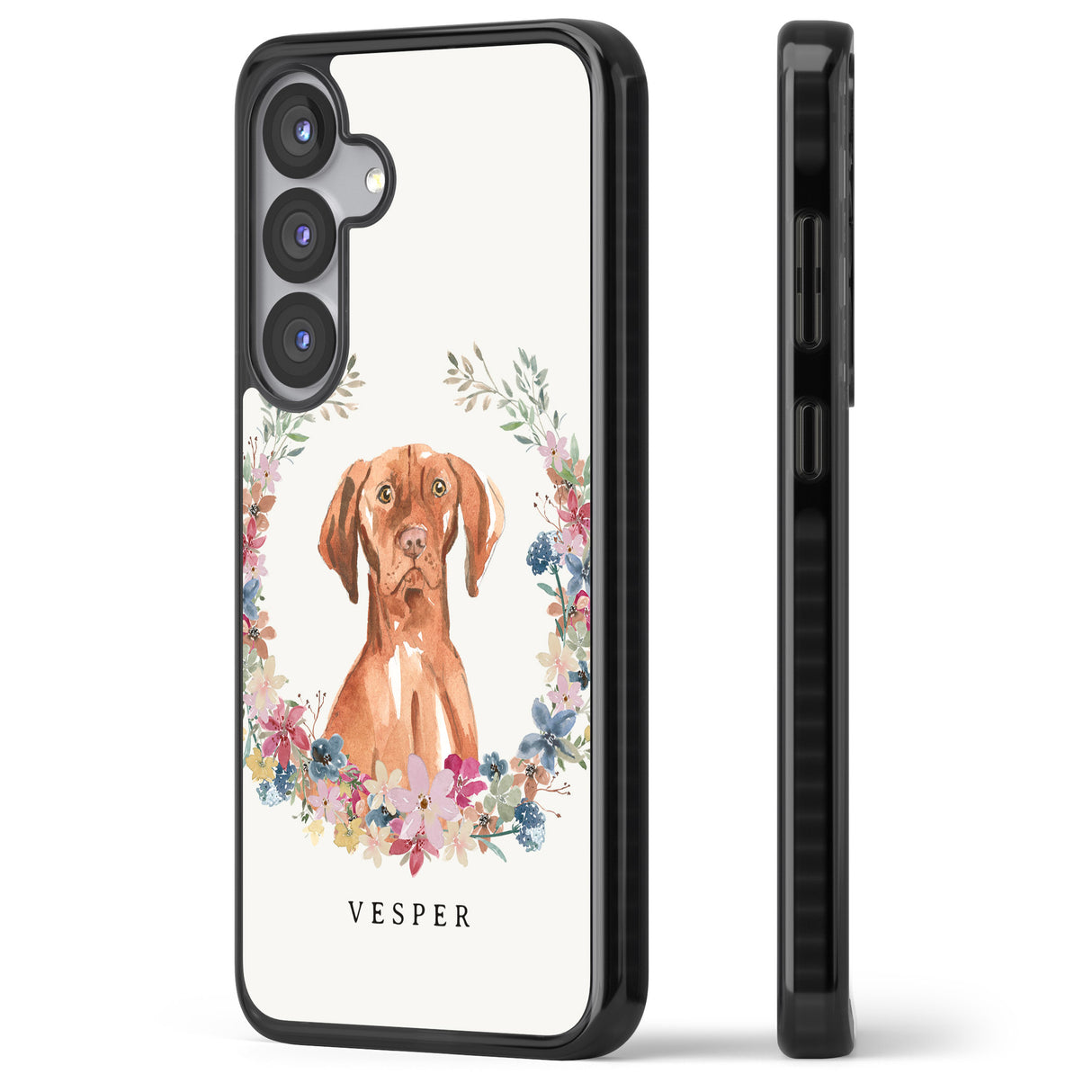 Personalised Hungarian Vizsla - Watercolour Dog Portrait