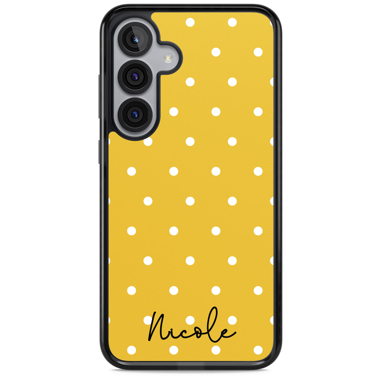 Personalised Yellow Polka Dot