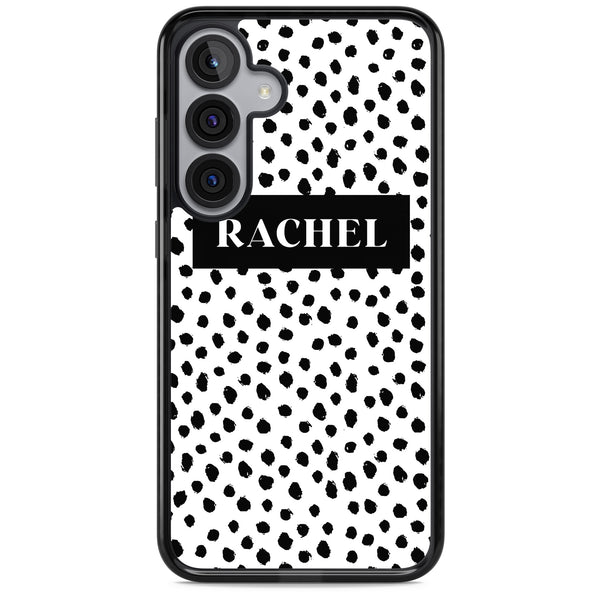 Personalised Black Dot Pattern